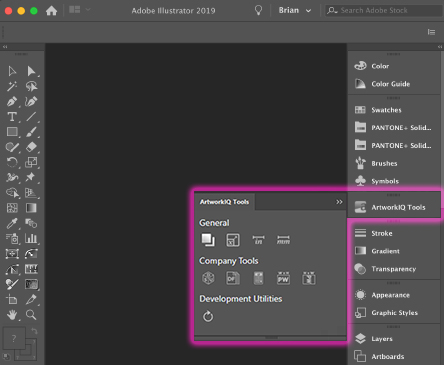 ArtworkIQ Plugin Tools in Adobe Illustrator