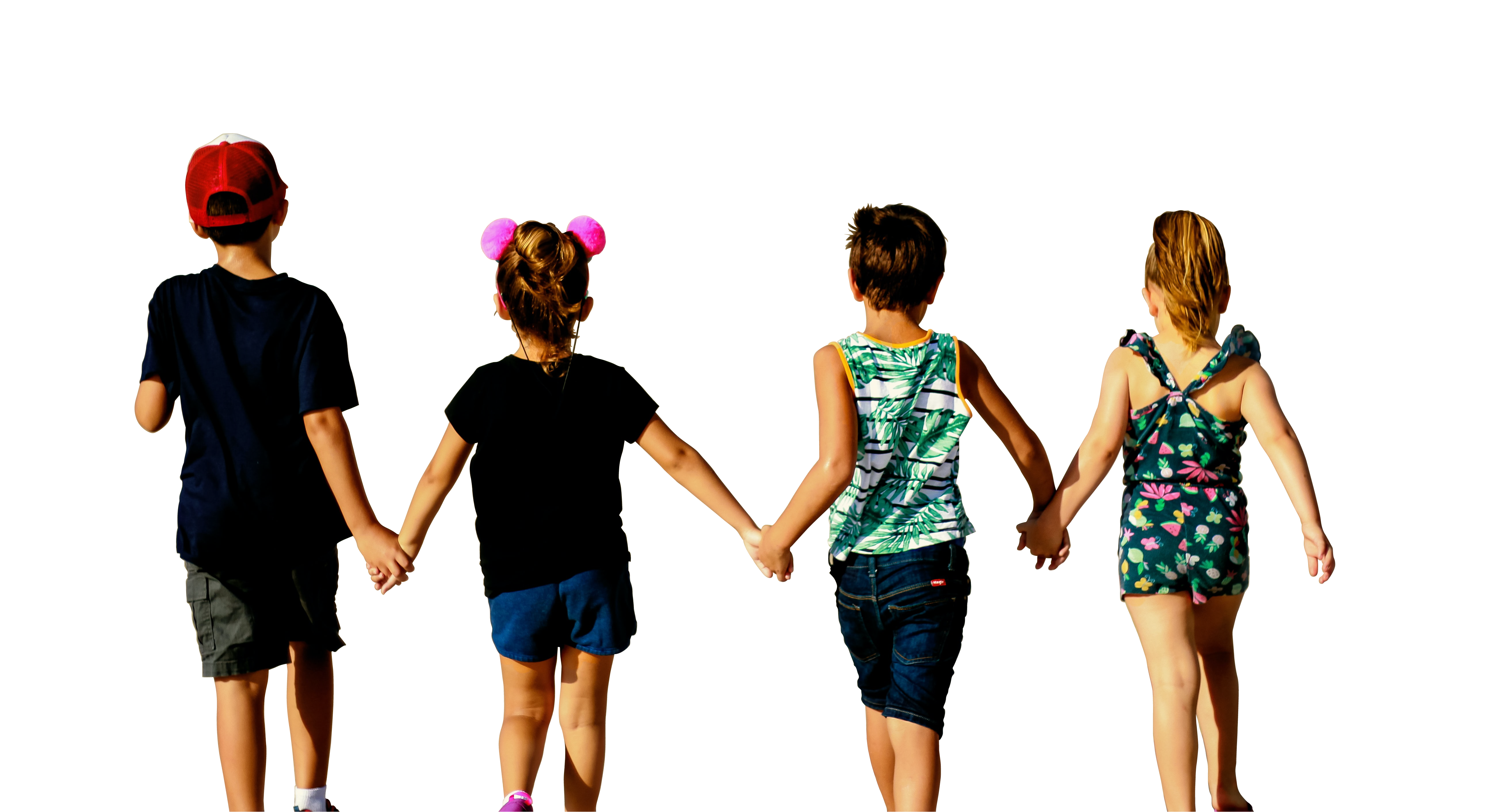 Photo of Children with Background Removed