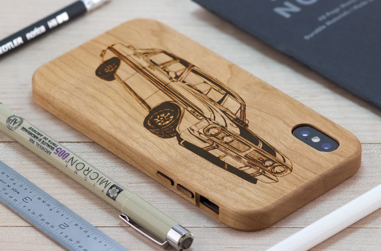 Laser Engraved Wooden Phone Case
